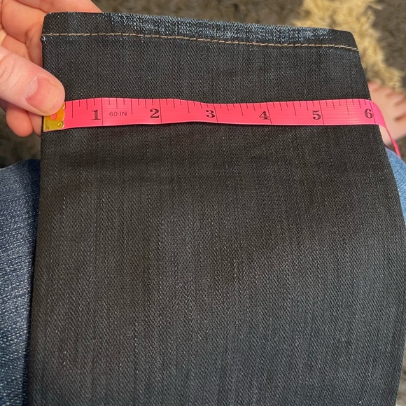 True Religion Jude Super Low Rise Skinny in Asphalt w/ Rips - Picture 11 of 12